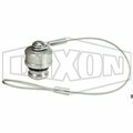 Dixon Snap-Tite by  H Series Interchange Dust Plug, 1-1/4 in Nominal, Aluminum, Domestic 10VDP-A